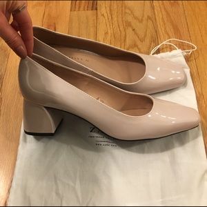 Zara brand new never work nude/pinkish heels